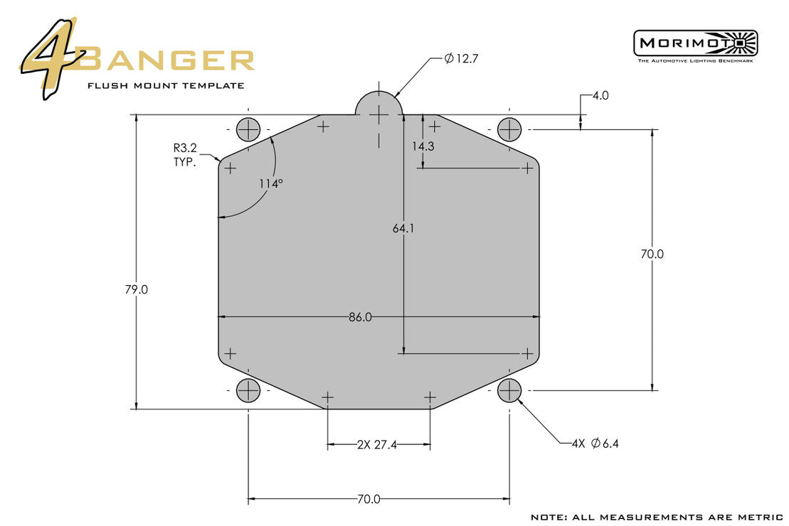 Morimoto 4BANGER LED PODS: FLUSH MOUNT