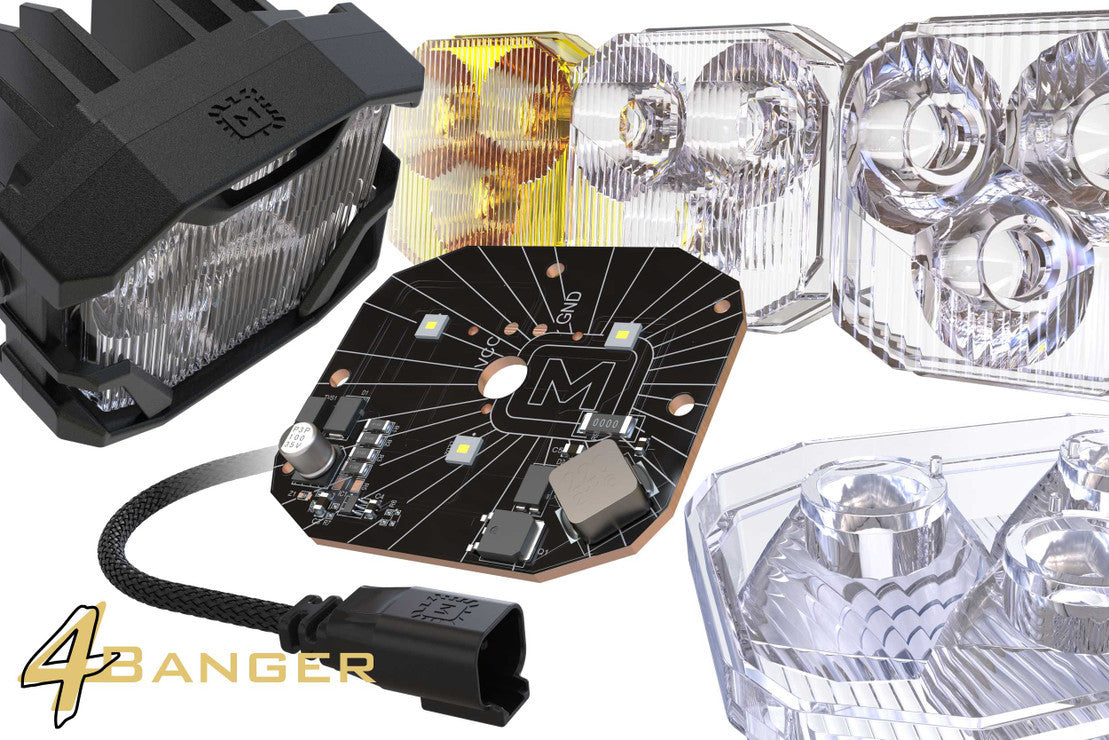 Morimoto 4BANGER LED PODS: NCS  BEAM (COMBO , SPOT OR WIDE)