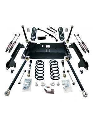 Teraflex LJ LWB: 4" Enduro LCG Long Arm Suspension System & 9550 VSS Twin-Tube Shocks