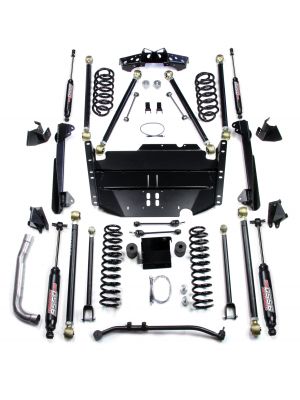 Teraflex LJ LWB: 4" Pro LCG Long Arm Suspension System & 9550 VSS Twin-Tube Shocks