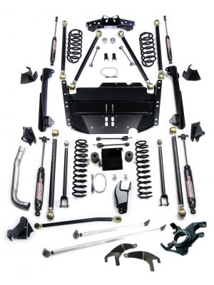 Teraflex LJ LWB: 5" Pro LCG Long Arm Suspension System & High Steer 9550 VSS Twin-Tube