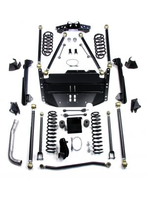 Teraflex LJ LWB: 4" Pro LCG Long Arm Suspension System – No Shocks