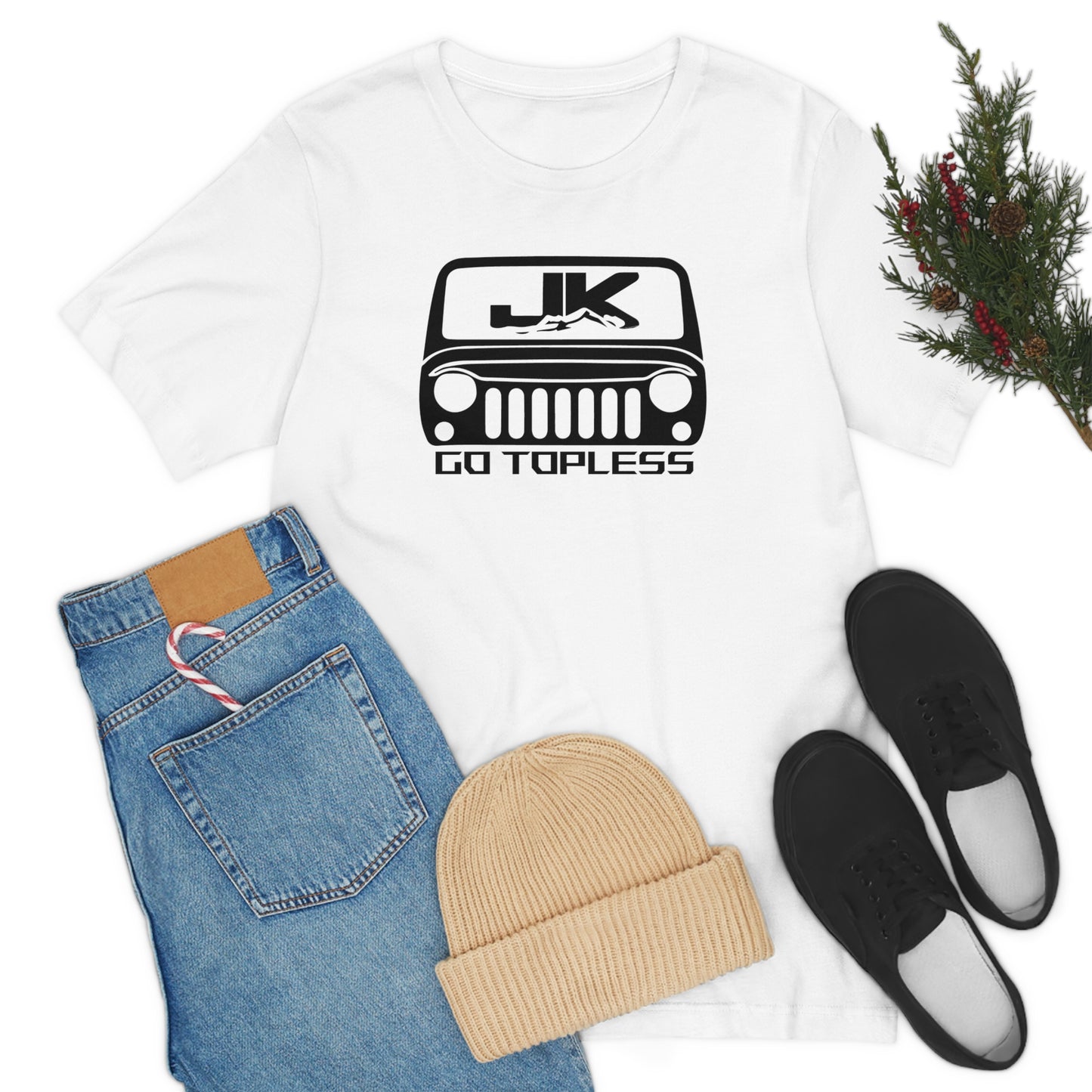 JK front go topless T-shirt