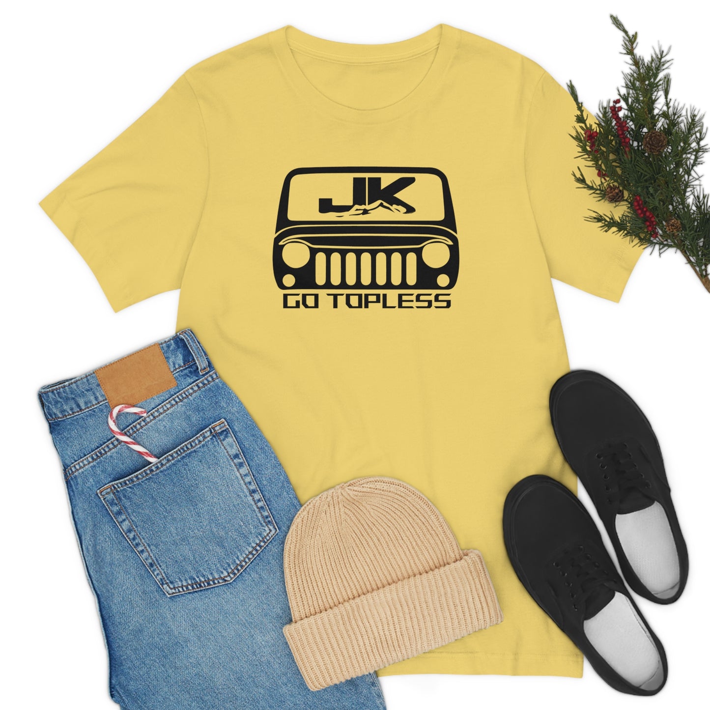 JK front go topless T-shirt